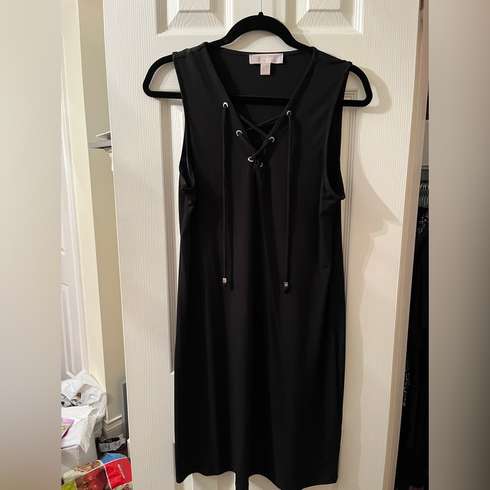 Black lace up Michael Kors dresss